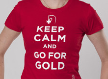 T-Shirt Keep calm and go for gold