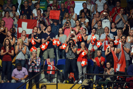Les nombreux supporters suisses! 