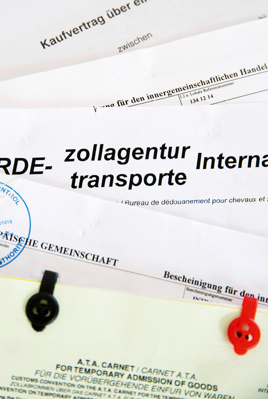 Les documents à utiliser pour le passage en douane des chevaux dépendent de la durée et du motif du voyage.