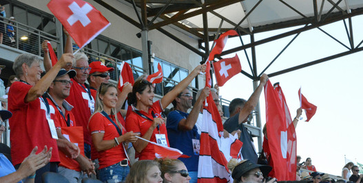 Auf zahlreiche und wunderbare Fans konnte die Schweizer Delegation zählen!