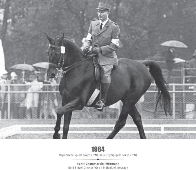 Olympische Spiele Tokyo (JPN) 1964 - Henri Chammartin, Wörmann - Gold Einzel Dressur