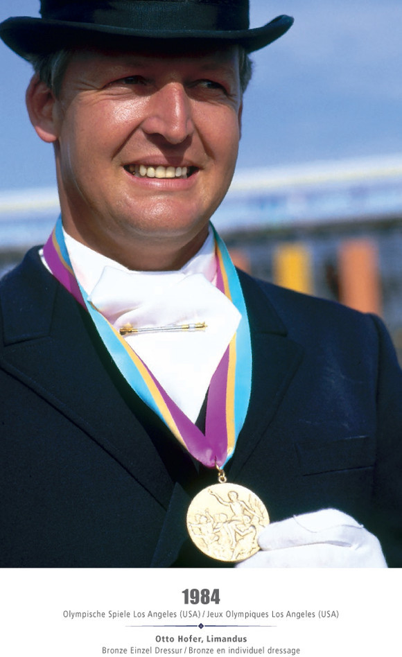 Olympische Spiele Los Angeles (USA) 1984 - Otto Hofer, Limandus - Bronze Einzel Dressur